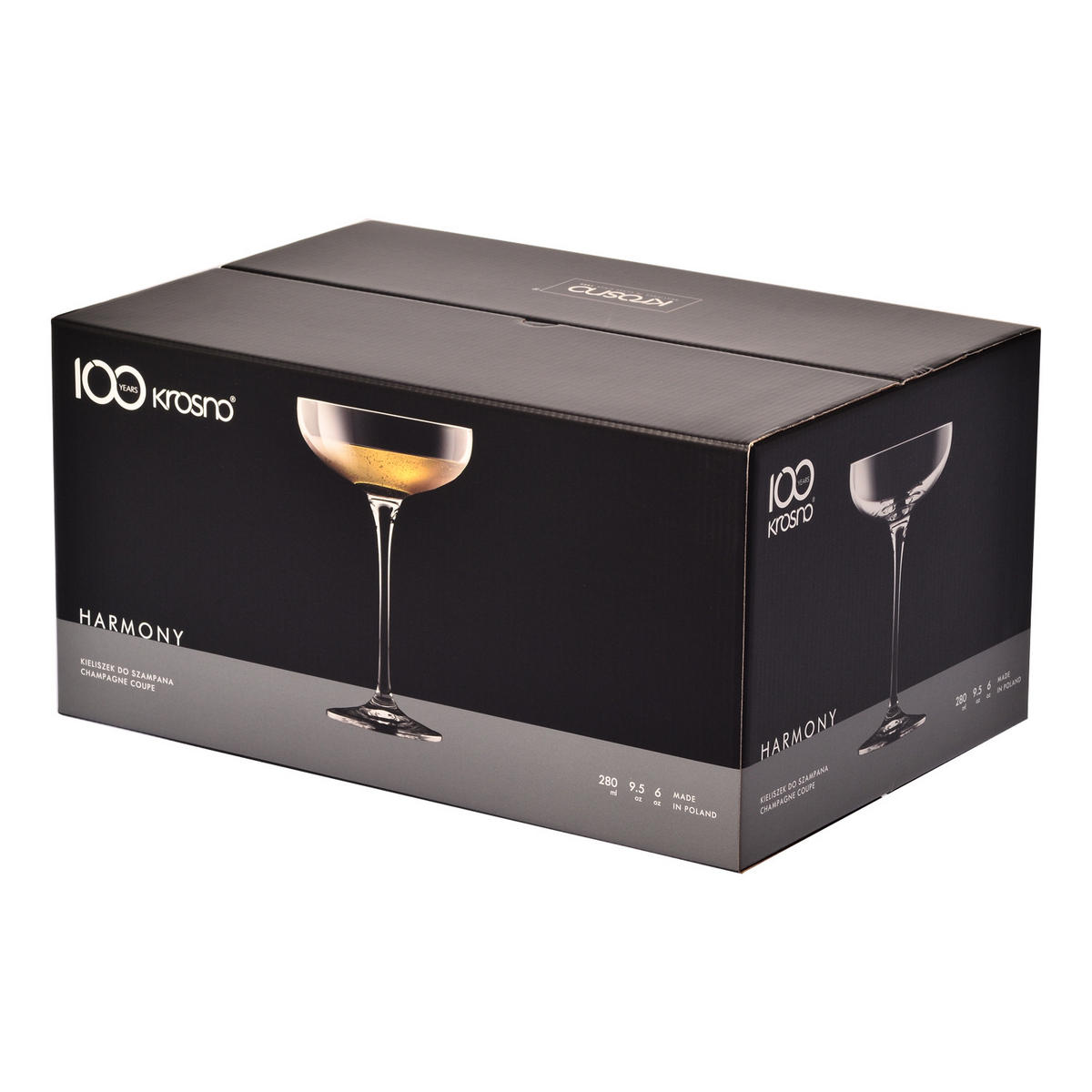 SEKTGLÄSER, 6er-Set, 280 ml - Transparent, Glas (0.28L) - Krosno Glass