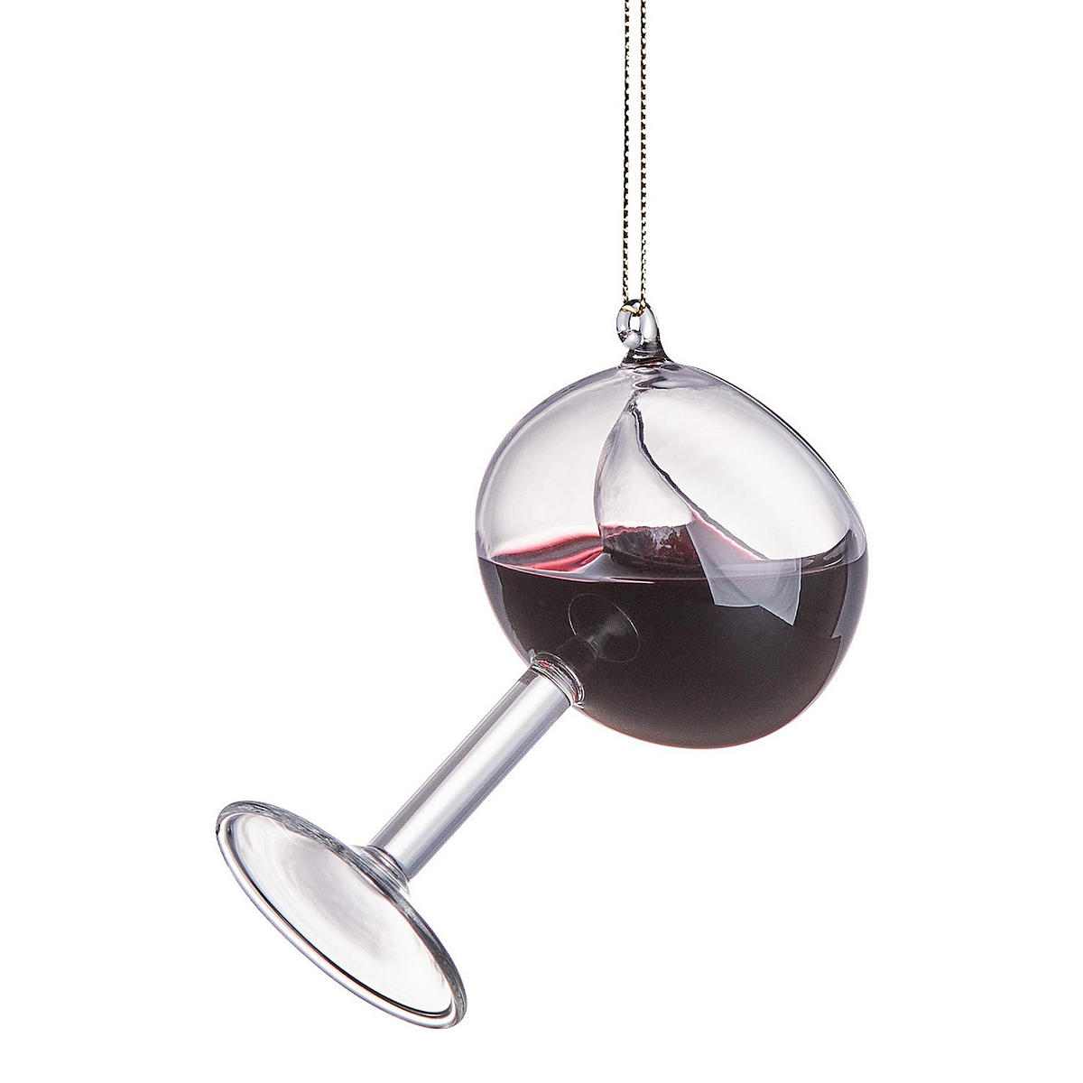 BAUMANHÄNGER Hang On Rotweinglas - Dunkelrot, Glas (6/9/6cm) - Butlers
