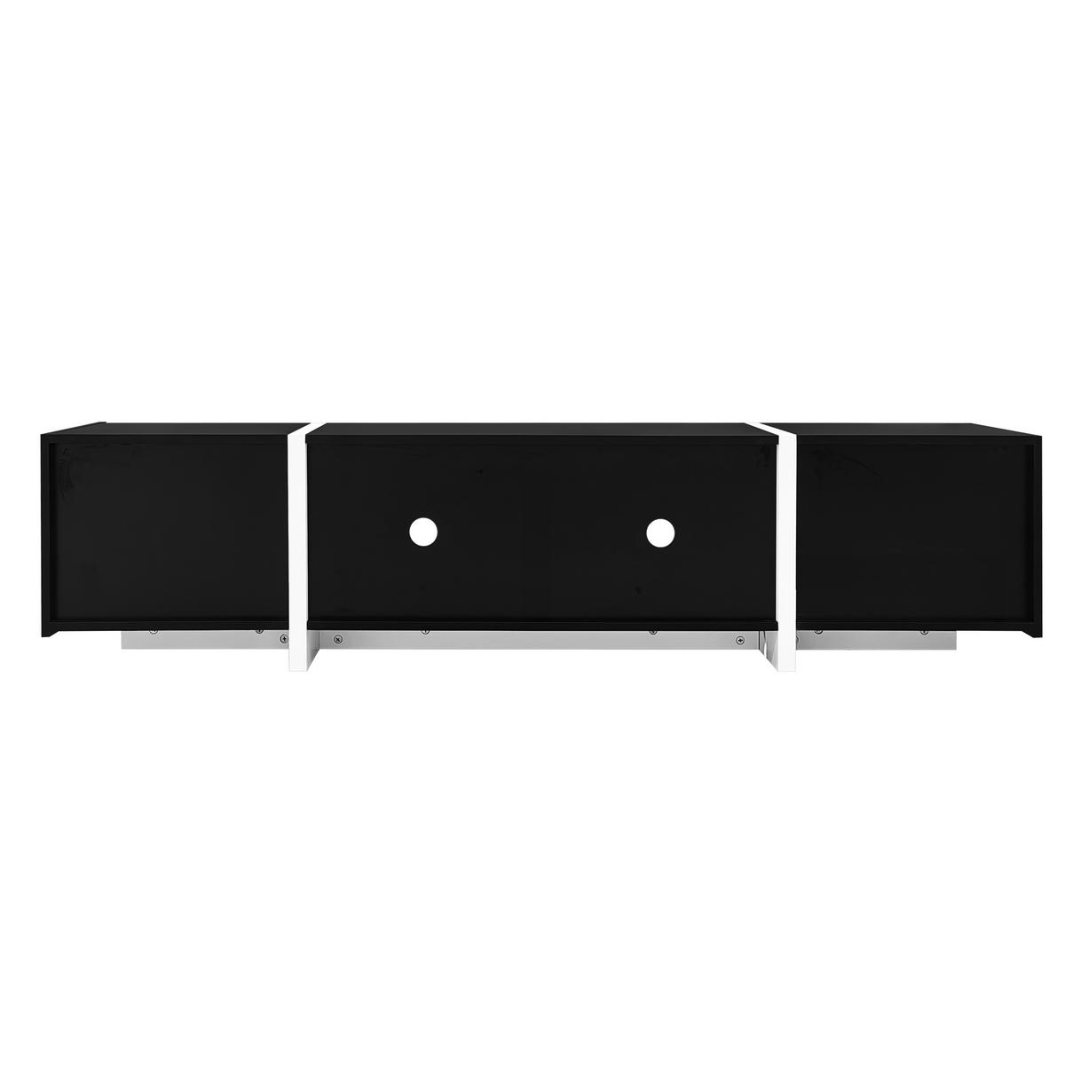 TV-LOWBOARD Schwarz-Weiß 170/30/39 cm - Schwarz, Holzwerkstoff (170/39/30cm) - PANGIVO