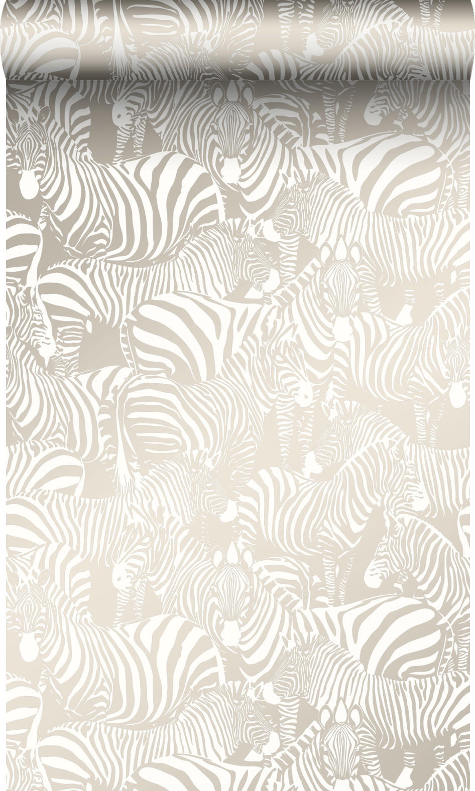 TAPETE Zebras 53 cm x 10.05 m - Grau, Papier (53/1000cm) - Origin Wallcoverings