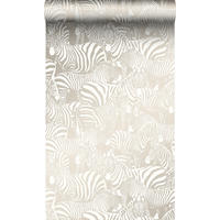 TAPETE Zebras 53 cm x 10.05 m - Grau, Papier (53/1000cm) - Origin Wallcoverings