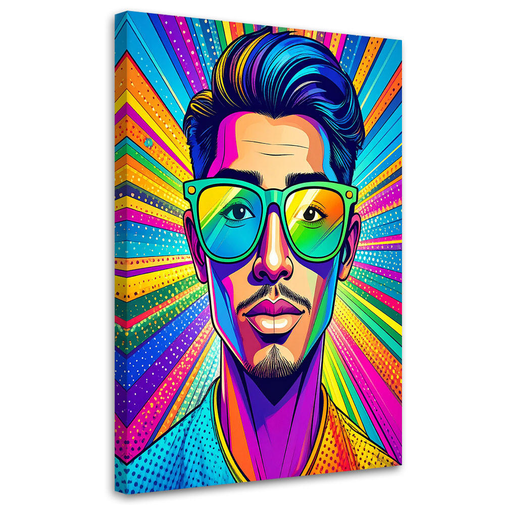 Feeby Wandbild, Mehrfarbig 80x120 cm