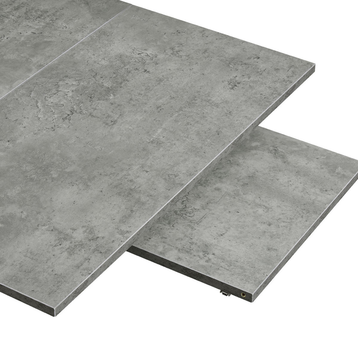 ESSTISCH LIO 120-160/80/76 cm - Schwarz/Grau, Holzwerkstoff/Metall (120/80/76cm) - B&D Home