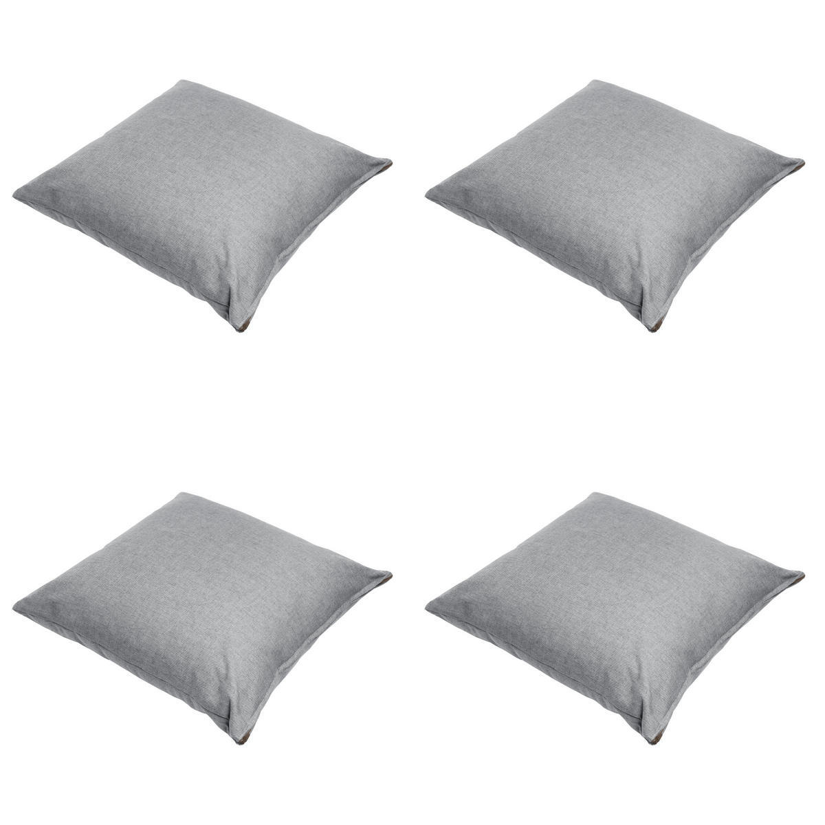 DEKORATIONSKISSEN Best deal - Grau - 45/45/10 cm - 4er-Set - Grau, Textil (45/45cm) - Madison