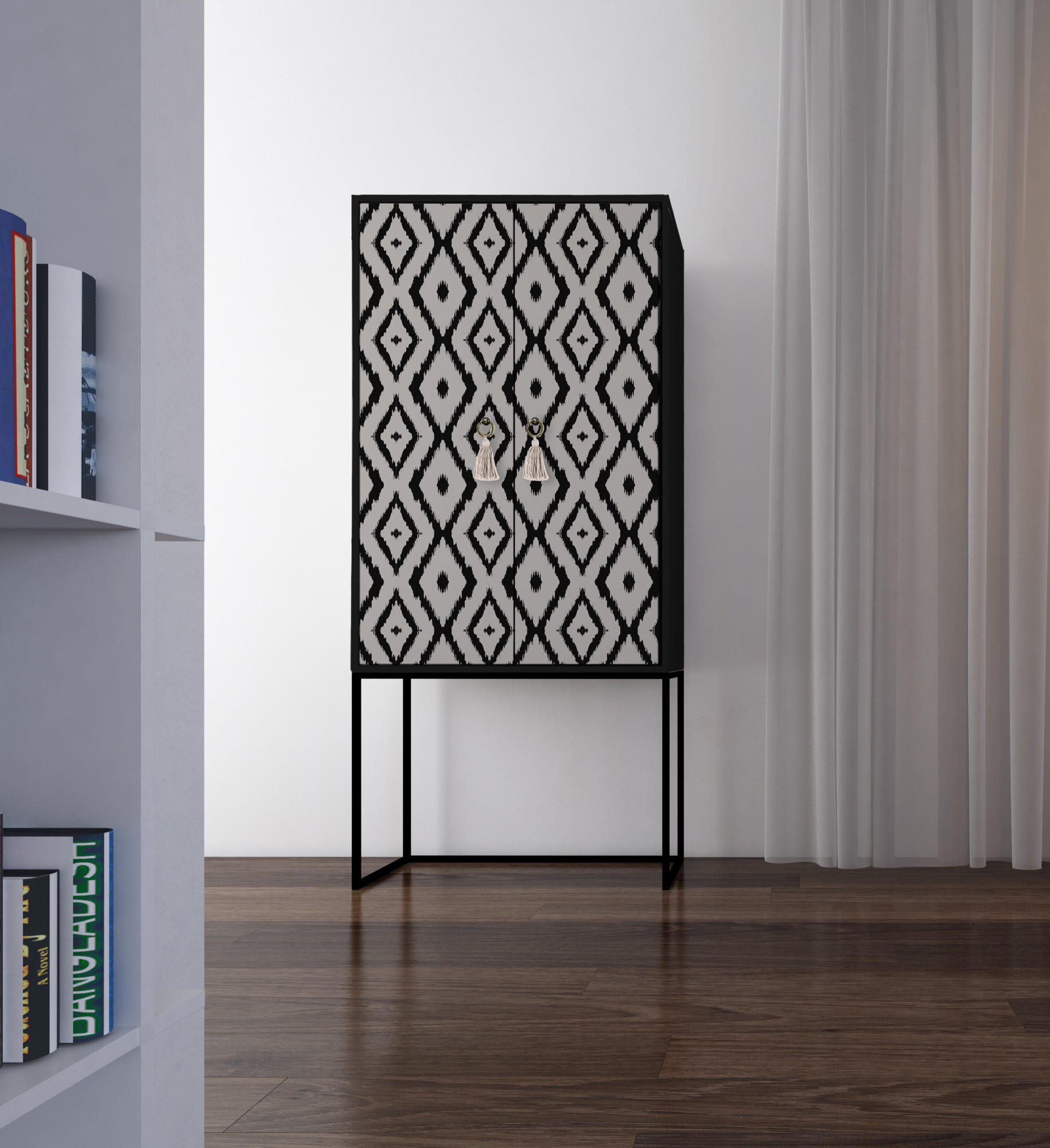 Thumbnail - RNT By Really Nice Things Highboard, Creme, Holzwerkstoff, 75x164.5x45 cm, Wohnzimmer, Kommoden & Sideboards, Highboards