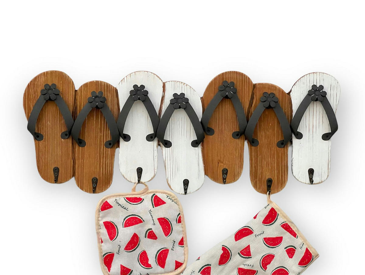 HAKENLEISTE Sandalen MR91 60 cm - Weiß, Holz (60/24/4.5cm) - DanDiBo