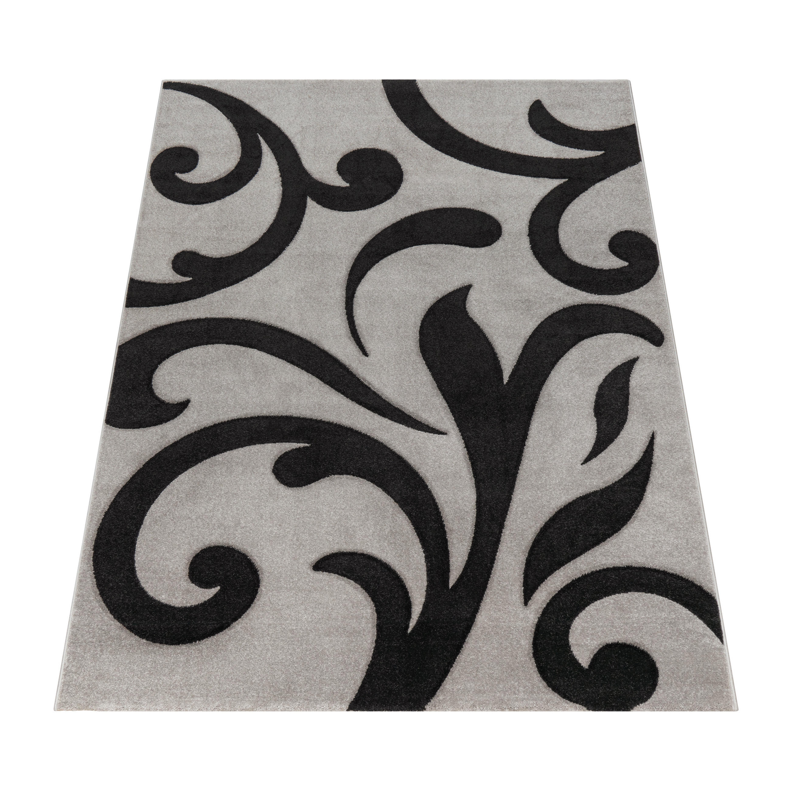 KURZFLORTEPPICH 60/110 cm Diamond 761 - Grau, Textil (60/110cm) - Paco Home