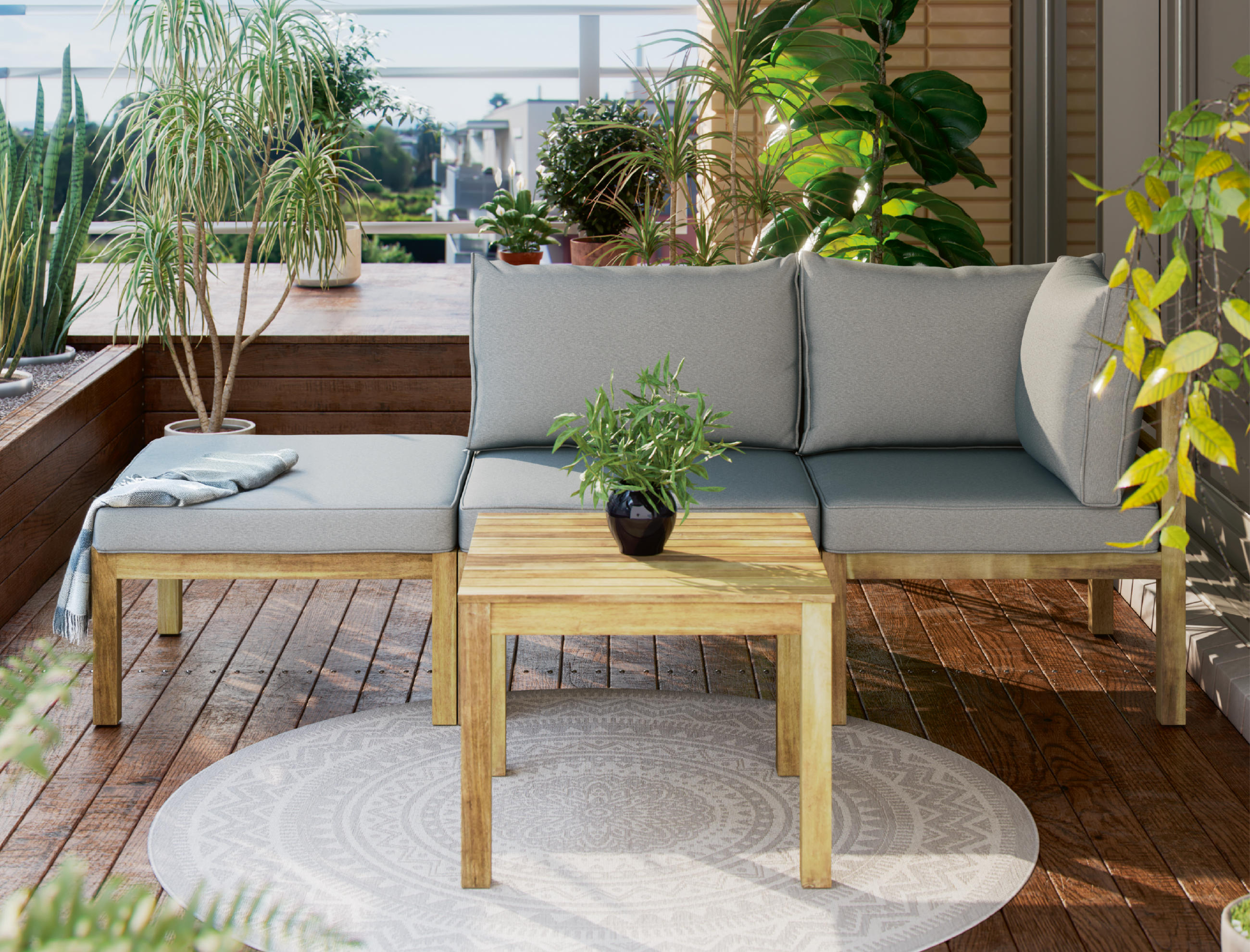 Balkon als grüne Oase 