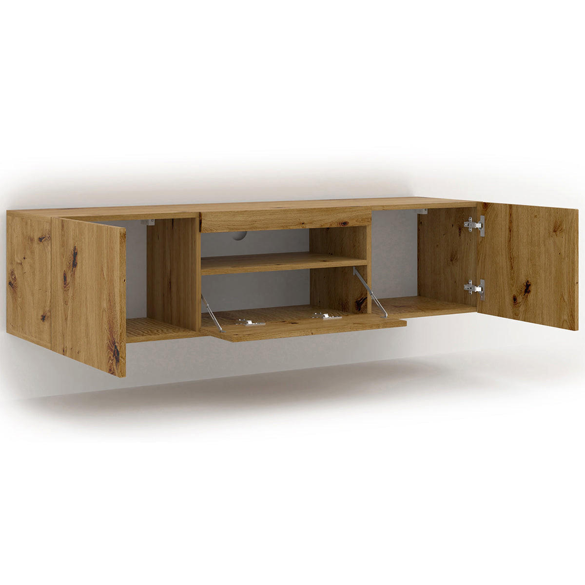 TV STOLÍK Aurus Drevo - hnedá, kompozitné drevo (150/36/37cm) - Petits-meubles