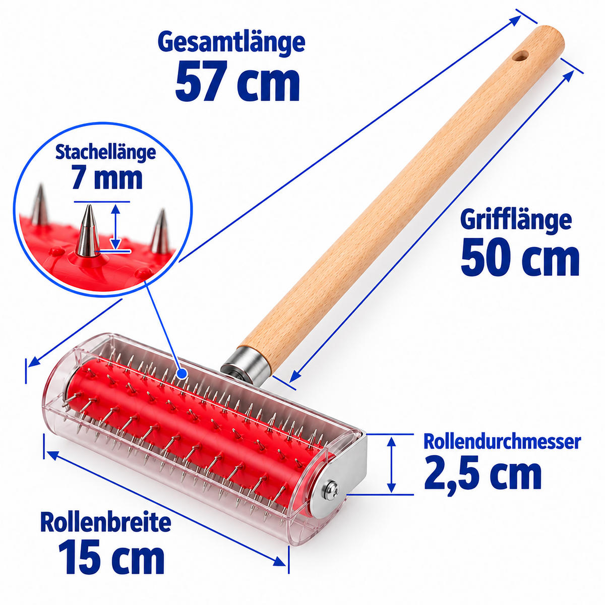 TAPETENIGEL Natur Rot Holz Edelstahl 57x15 cm - Multicolor, Holz/Kunststoff - Relaxdays
