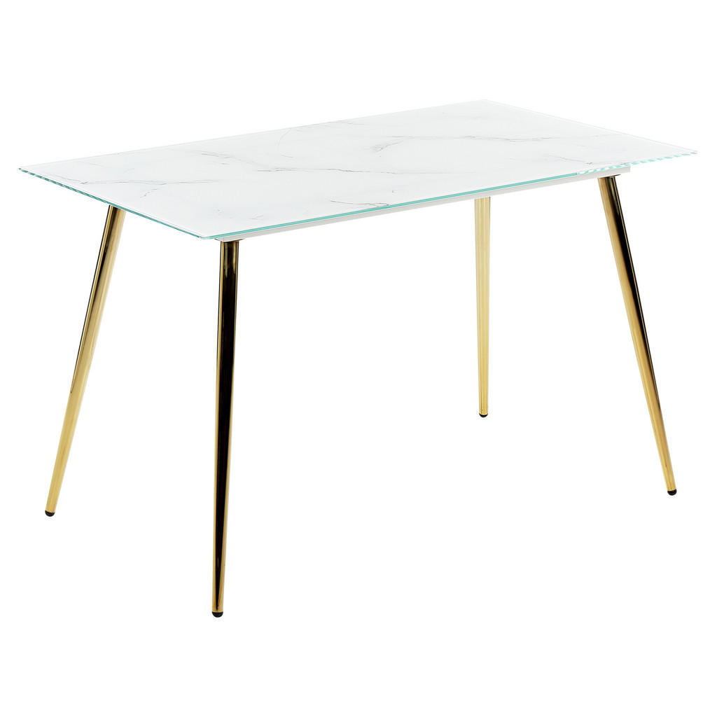 Beliani JÍDELNÍ STŮL 120/70/75 cm Mramor Obdélníkový Mulga