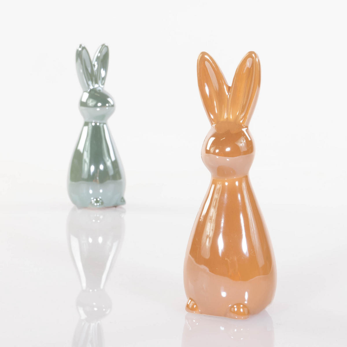 OSTERHASE Figur 16,5 cm - Orange, Keramik (5.5/16.5/6cm) - Boltze Home
