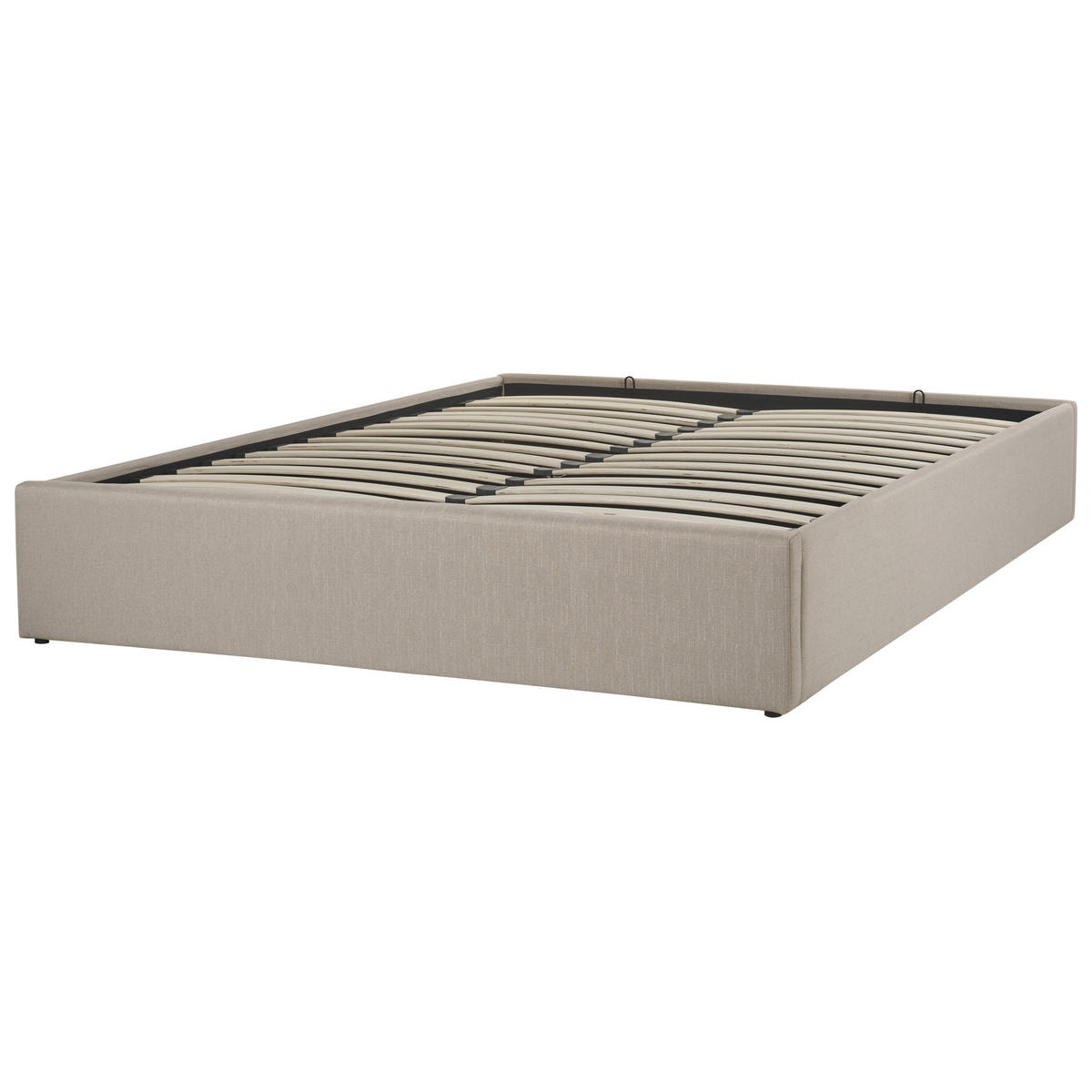 KÁRPITOZOTT ÁGY 160/200cm Bézs Dinan - bézs, textil (160/200cm) - Beliani