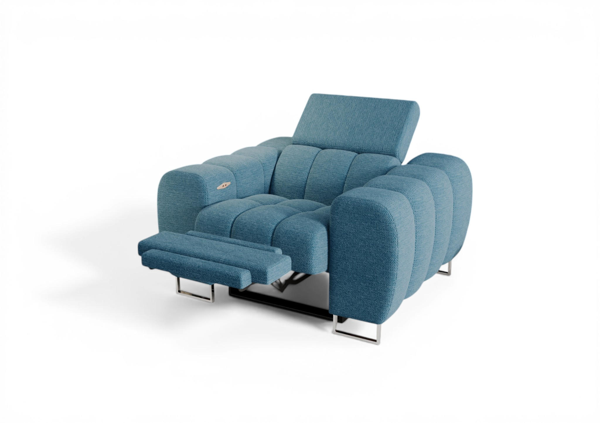 Fun Möbel Sessel Blau 125x95x97 cm