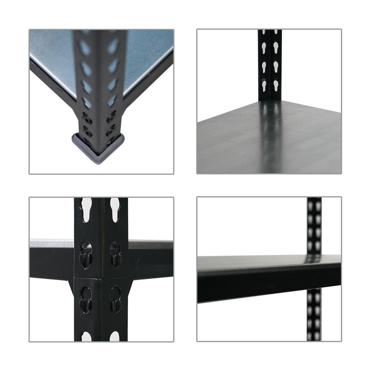 SCHWERLASTREGAL Big Metal Shark HxBxT 200 x 110 x 50 cm Fachlast 200 kg Anthrazit-Verzinkt - Anthrazit, Metall (110/200/50cm) - PROREGAL