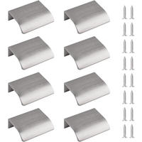 SCHRANKKNOPF Gold Blattform 4er-Set - Goldfarben, Metall (0.38/1.8/0.5cm)