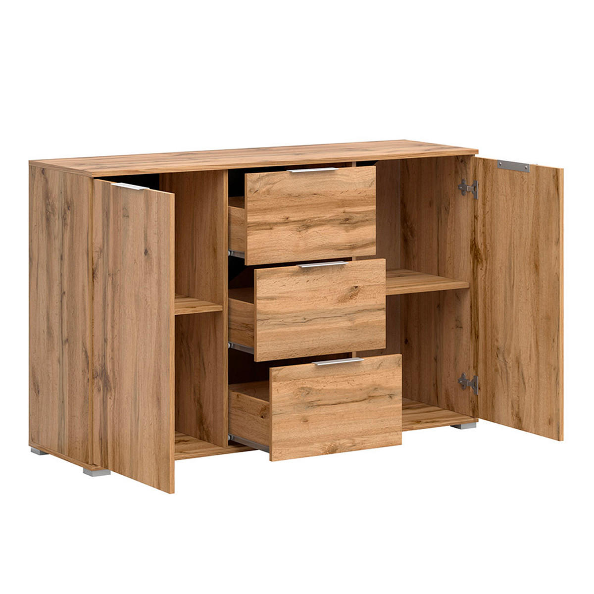 SIDEBOARD Selma Holz - Braun, Holzwerkstoff (135/86/41cm) - Petits-meubles