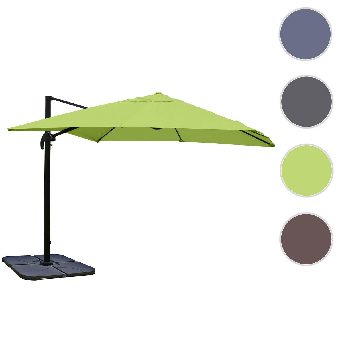 AMPELSCHIRM I Grün 300/300 cm - Grün, Textil (360/300cm) - MCW