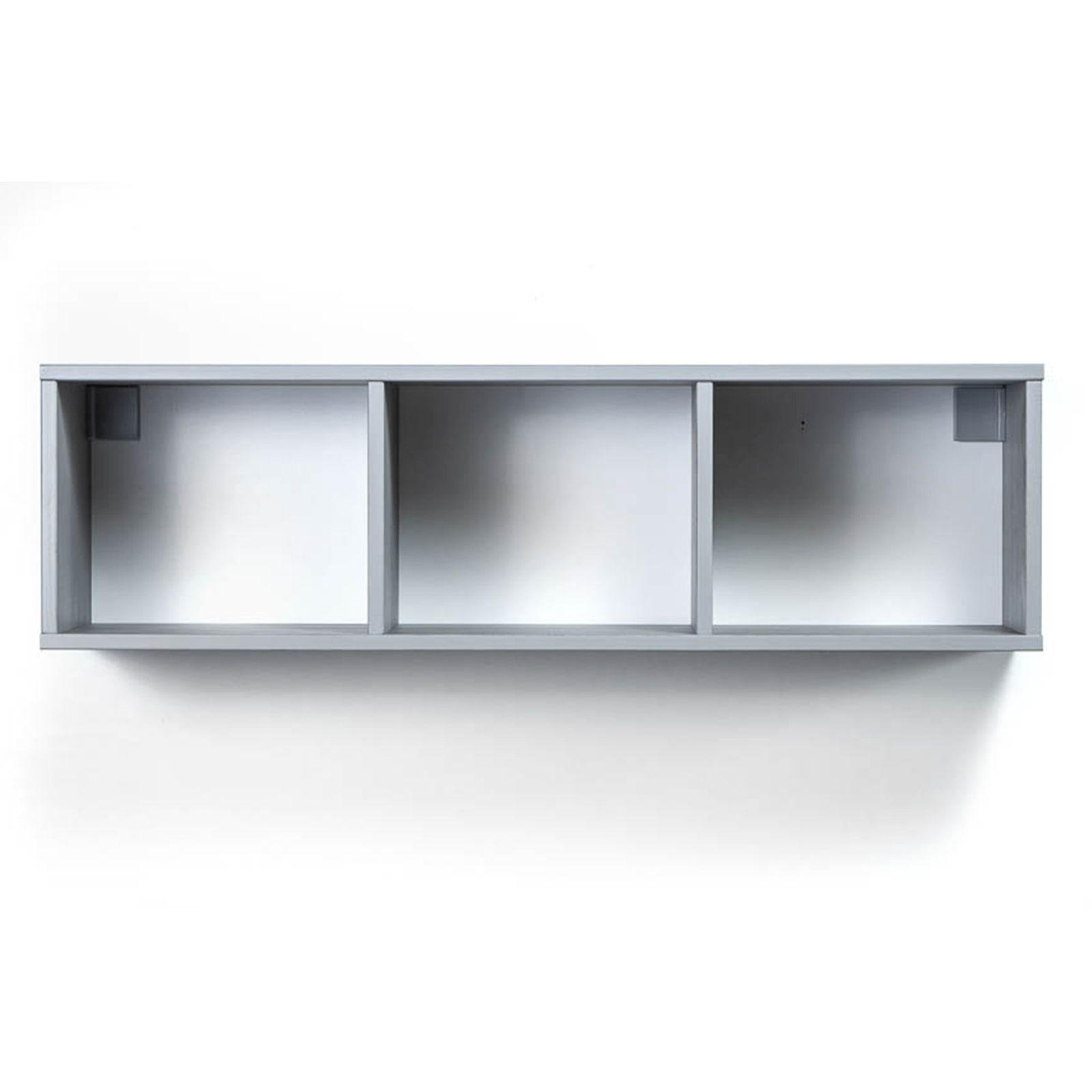 WANDREGAL Massivholz 25/88/24 cm - Grau, Holz (88/24/25cm) - hagge home