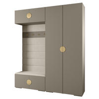 GARDEROBEN-SET 236,7/200/47 - Kaschmir/Goldfarben, Holz/Kunststoff (200/236.7/47cm) - Abiks Möbel