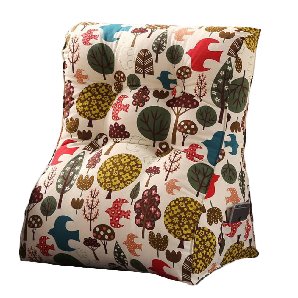 KEILKISSEN Kontur 100% Baumwolle Blumen 60 cm - Waldgrün, Textil (55/60cm) - Vercart