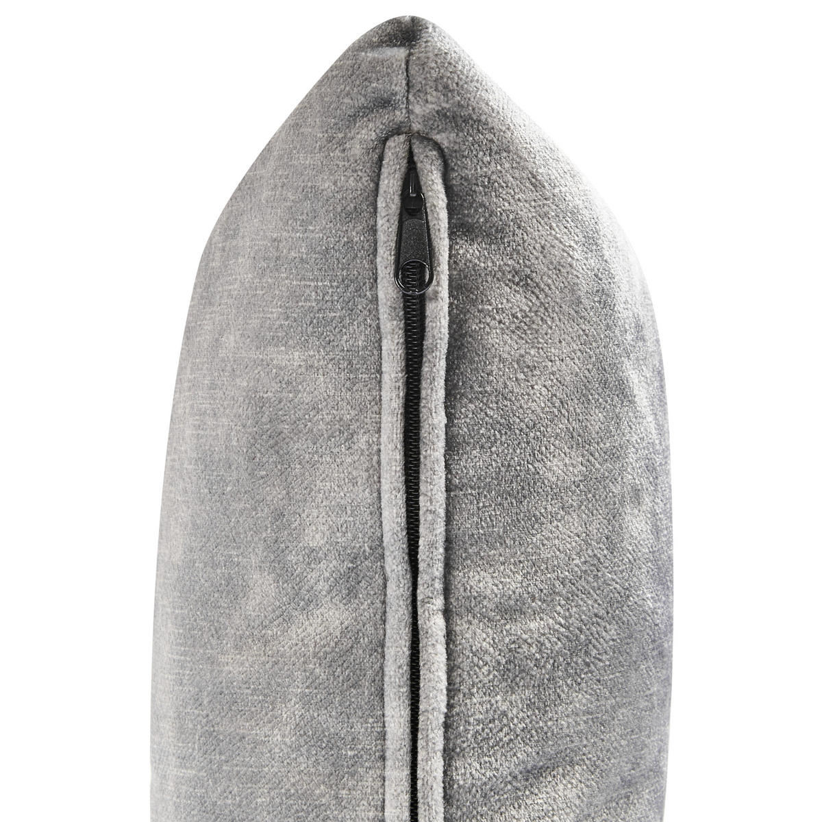 ČALOUNĚNÉ LEHÁTKO CHAISE LONGUE LEVOSTRANNÉ Sametová látka Šedé Lattes II - tmavě šedá/hnědá, textil (192/81/59cm) - Beliani