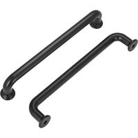 MÖBELGRIFF Schwarz 6er-Set 128 mm Zinklegierung - Schwarz, Metall (0.15/3/1.42cm)