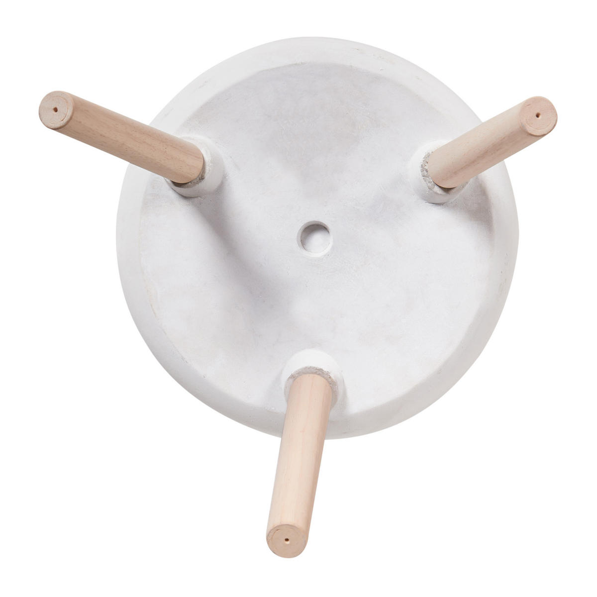 PFLANZENSTÄNDER Beige Maclura - Hellbraun/Beige, Naturmaterialien (57cm) - Beliani