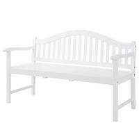 GARTENBANK Banquette - Weiß, Holz (140/90/63cm) - Butlers