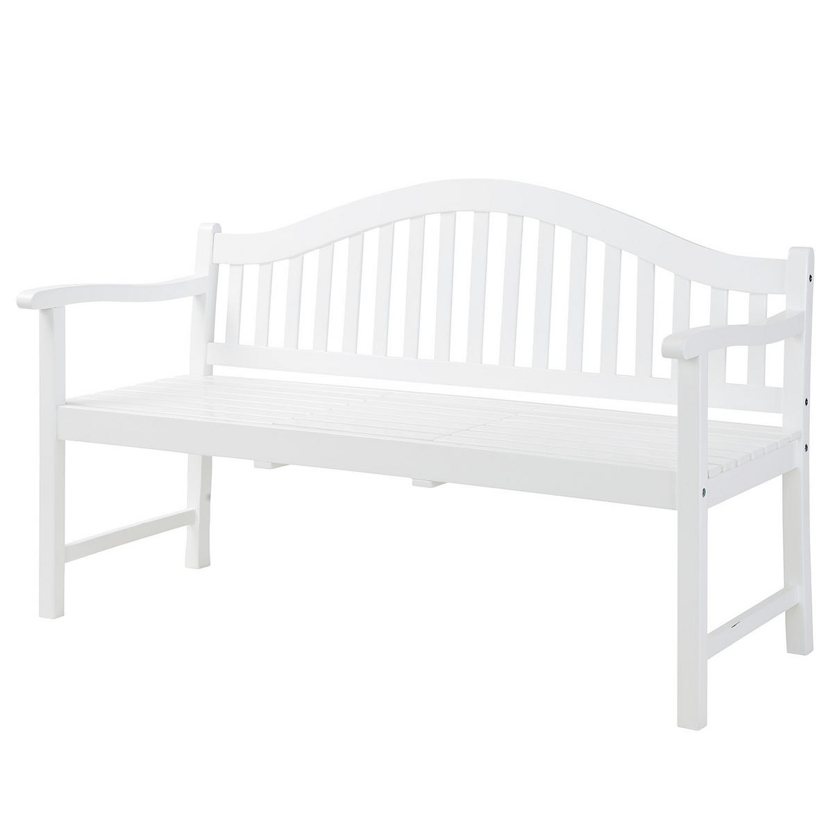 GARTENBANK Banquette - Weiß, Holz (140/90/63cm) - Butlers