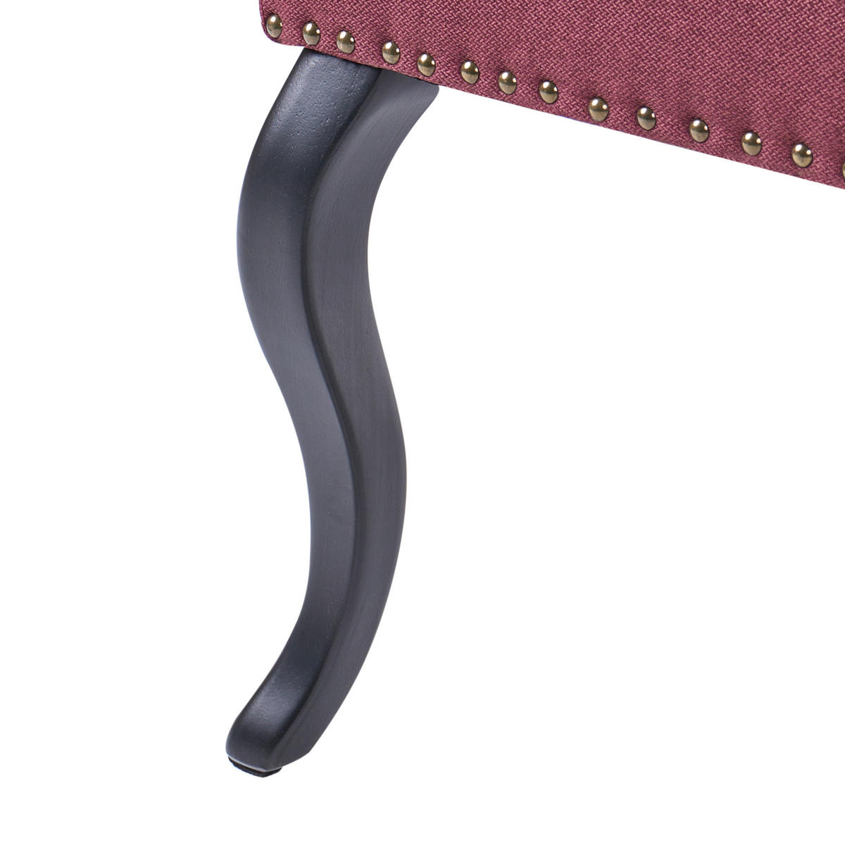 ESSZIMMERBANK 2-Sitzer Stoff Dunkelrot Torsby - Dunkelrot, Textil (154/106/63cm) - Beliani