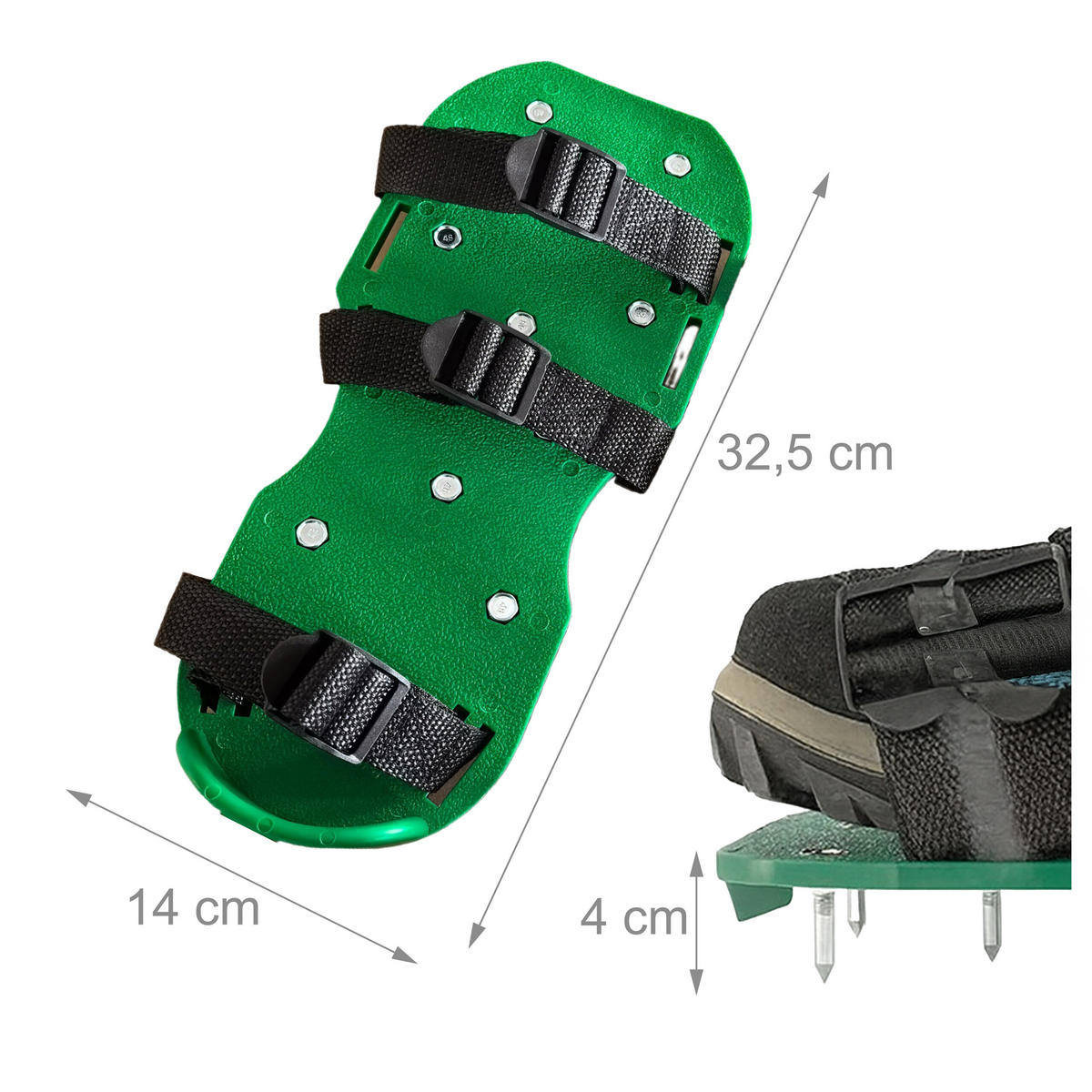 RASENLÜFTERSCHUHE - Multicolor, Kunststoff/Metall (32.5/4/14cm) - Relaxdays