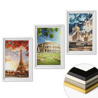 WANDBILDER 3er-Set - 40x60 cm Weißer Rahmen - Denkmäler Europas - Weiß, Kunststoff (40/60cm) - ArtPrintCave
