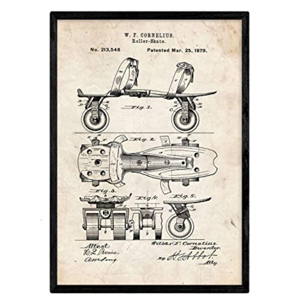 POSTER Patin Patent A3 Rahmenlos - Klar, Papier (29.7/5/42cm) - Nacnic