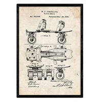 POSTER Patin Patent A3 Rahmenlos - Klar, Papier (29.7/5/42cm) - Nacnic