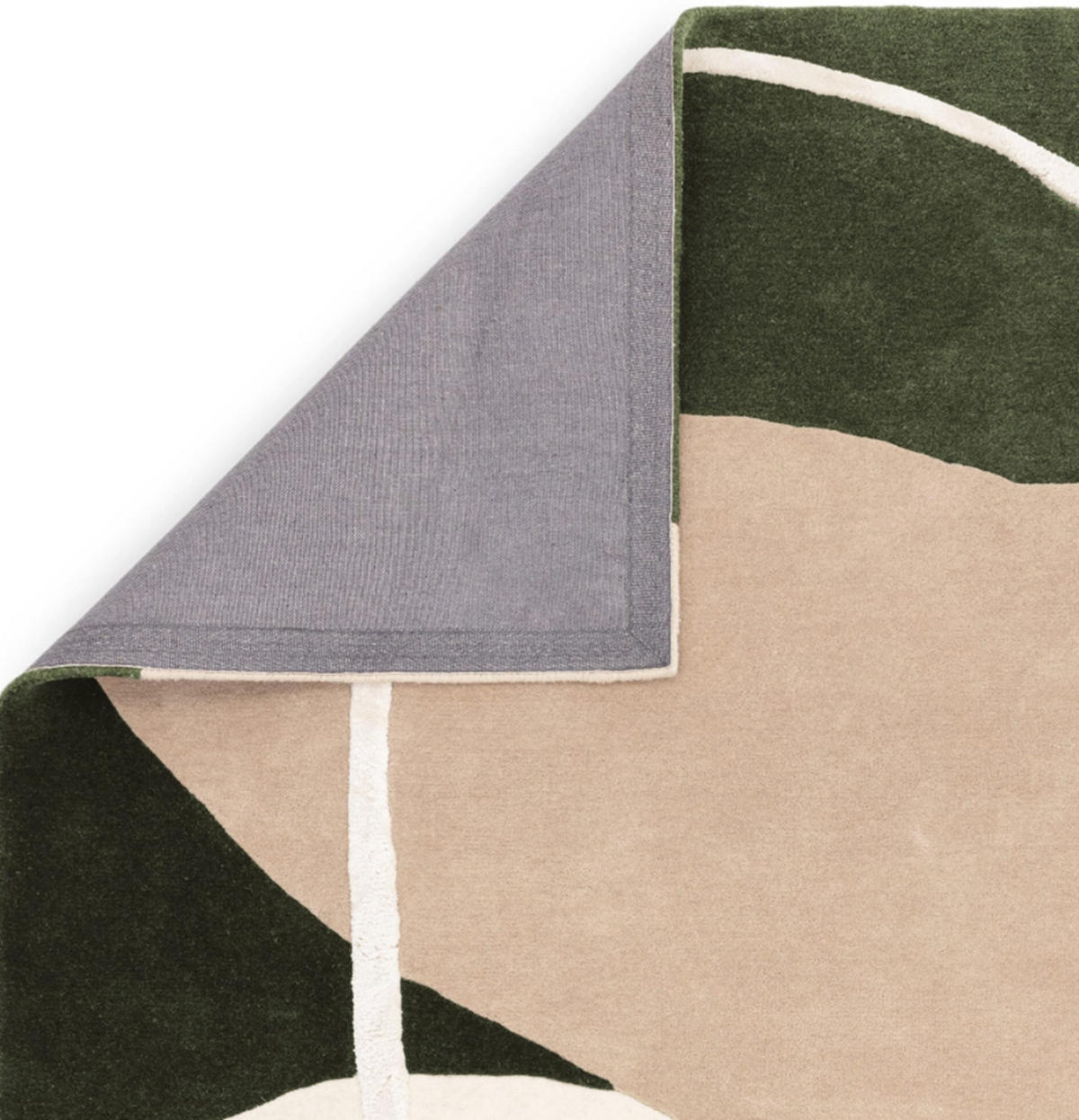 TEPPICH modern handgetuftet Wolle KATO Grün 160 x 230 cm - Grün, Naturmaterialien (160/230cm) - Novatrend