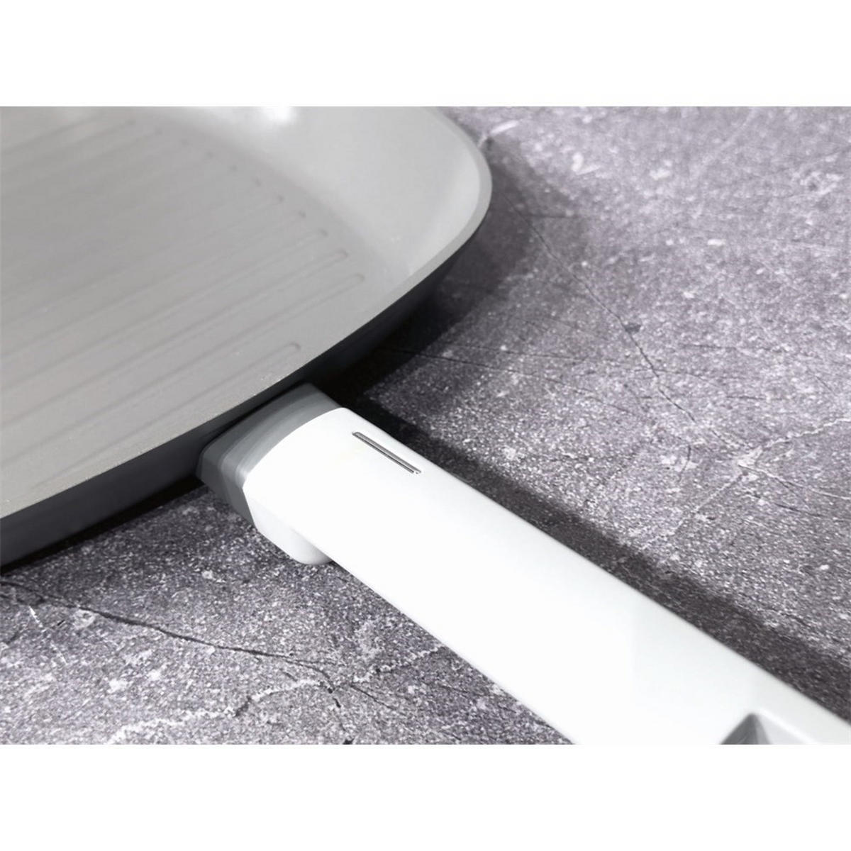 GRILLPFANNE Grau 28/28/4.1 cm 35548 - Grau, Kunststoff (28cm) - Berlinger Haus
