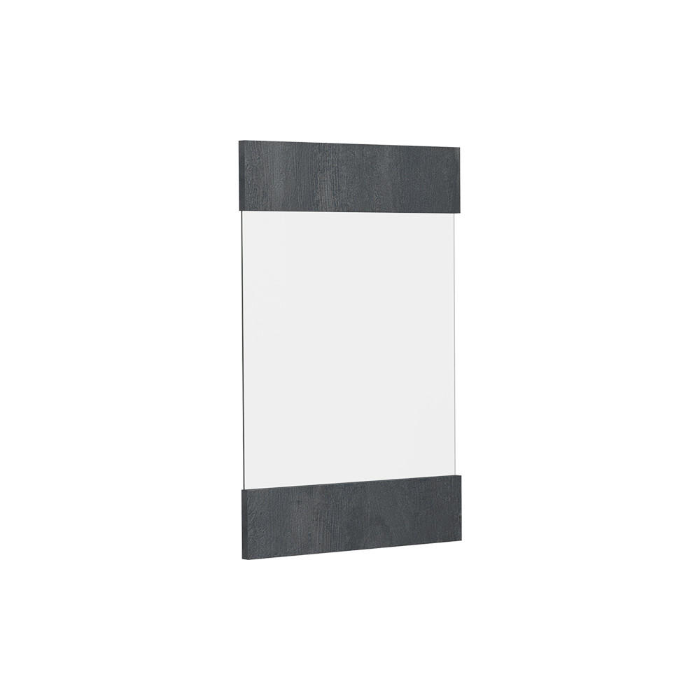 KÜCHENFRONT R-Line Schwarz Beton 39.6 x 59 cm Möbelfront für den Hängeglasschrank - Schwarz, Holzwerkstoff (39.6/59/1.6cm) - Vicco