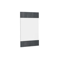 KÜCHENFRONT R-Line Schwarz Beton 39.6 x 59 cm Möbelfront für den Hängeglasschrank - Schwarz, Holzwerkstoff (39.6/59/1.6cm) - Vicco