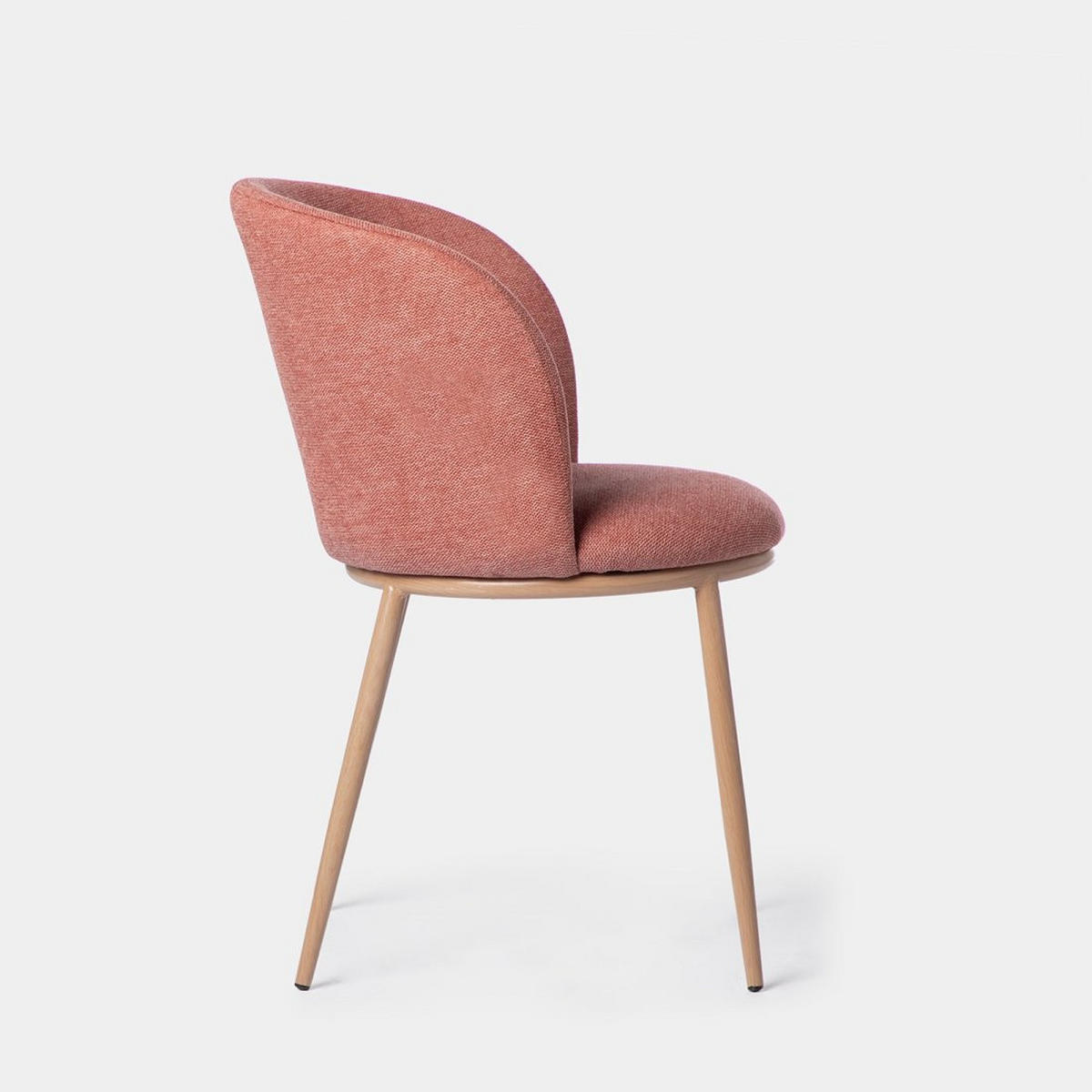 ESSZIMMERSTUHL Nolan Terrakotta / Orange 51 cm x 80 cm 2er-Set - Terracotta, Textil (51/80/57cm)