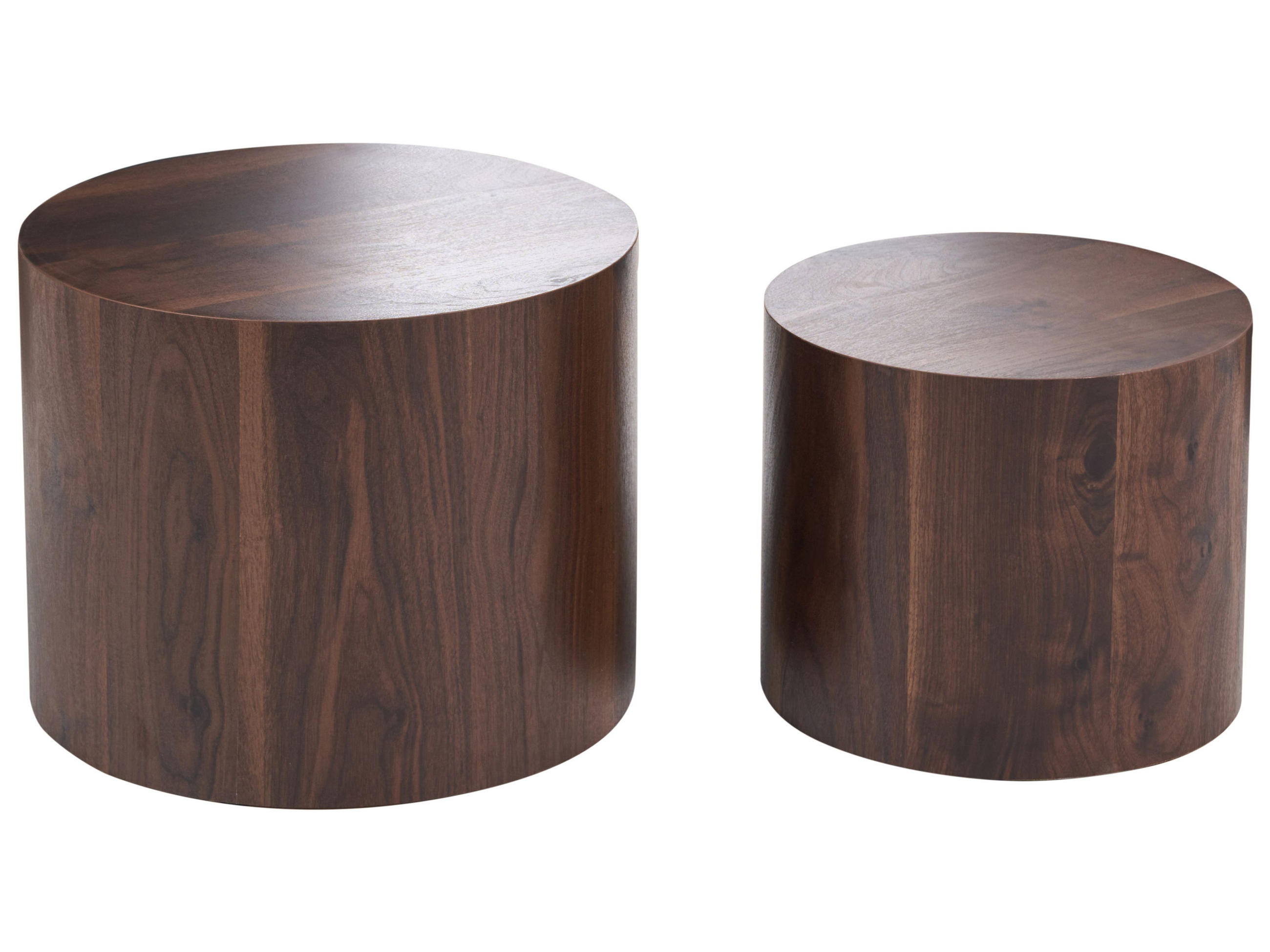 Beliani Couchtisch Dunkelbraun 48x38x48 cm