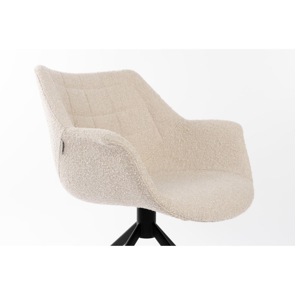 ESSZIMMERSTUHL Doulton Swivel Natur - 2 er Set - Beige, Textil (67/80/61cm) - Zuiver