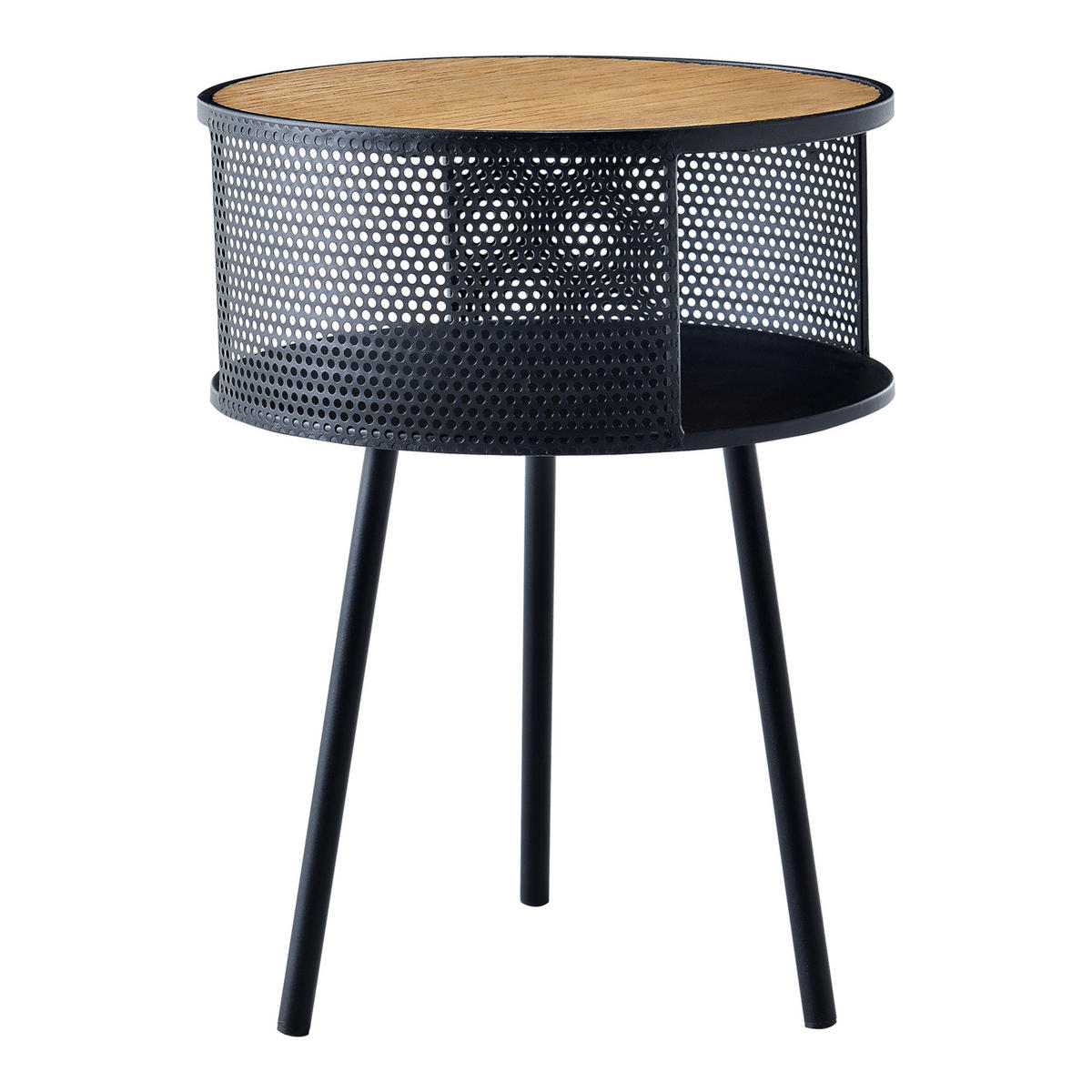 BEISTELLTISCH Bjørnsund 34/34/45 - Schwarz, Holzwerkstoff (34/34/45cm) - [en.casa]