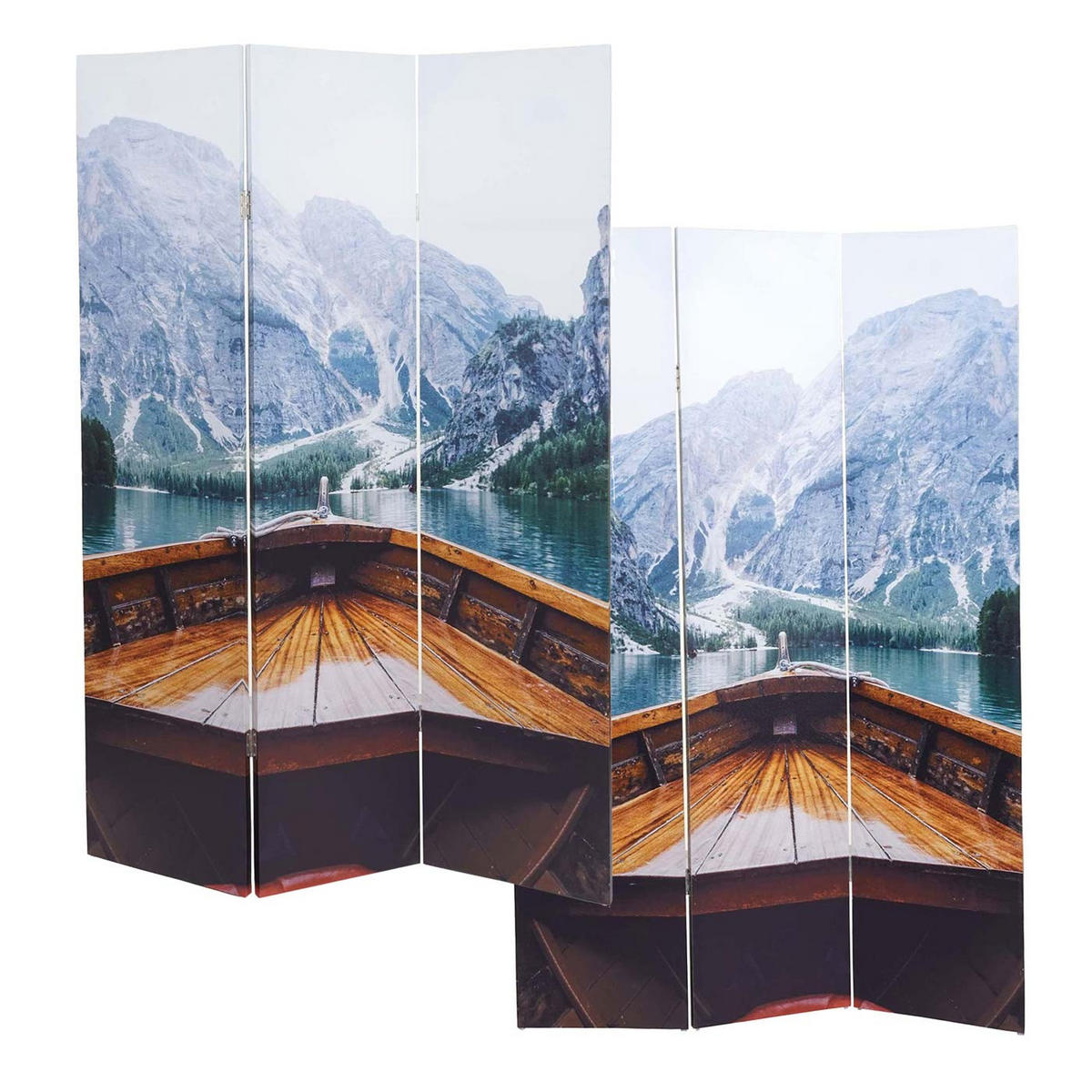 FOTO-PARAVENT Multicolor - Multicolor, Holz (121/180/2cm) - MCW