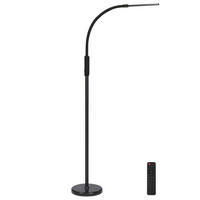 STEHLAMPE Apus 5/24/174 cm - Schwarz, Metall (24/5/174cm) - Beliani