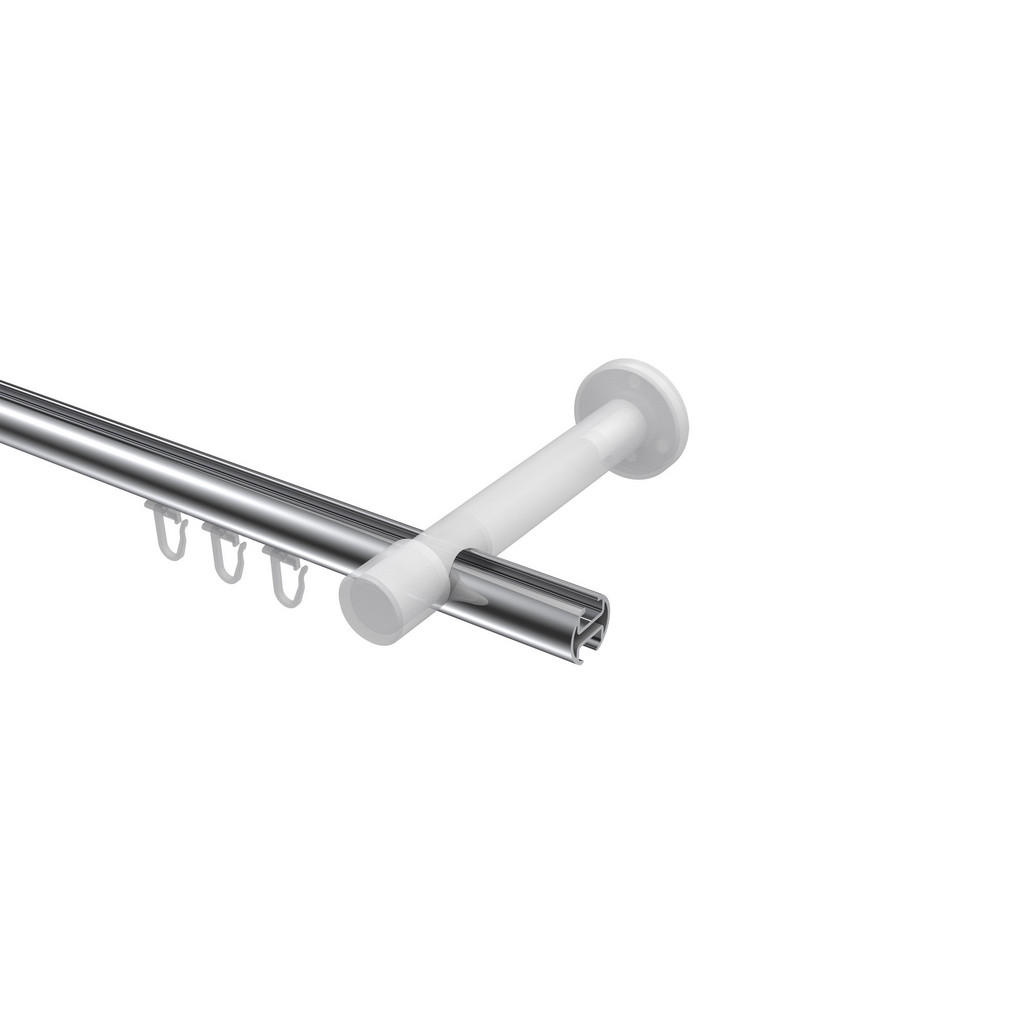 Thumbnail - Interdeco Innenlauf-Gardinenstangen-Set, Chrom, Metall, 240 cm, Wohntextilien, Gardinen & Vorhänge, Gardinen-Stangen