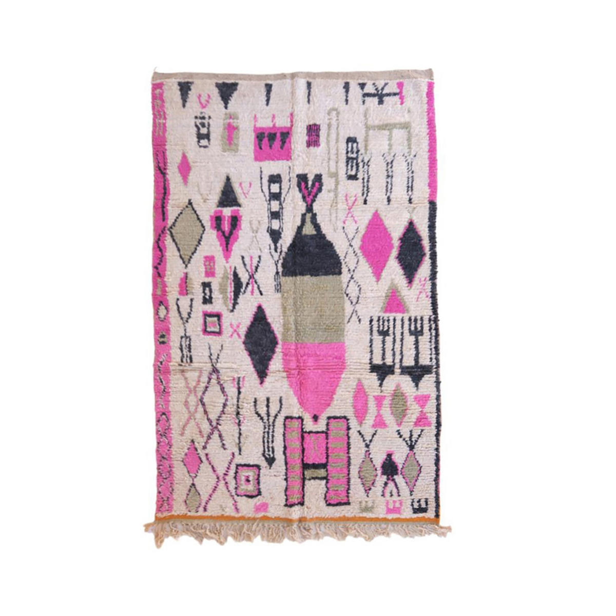 BERBERTEPPICH aus reiner Wolle 179x 274 cm - Multicolor, Naturmaterialien (179/274cm) - AFK Living