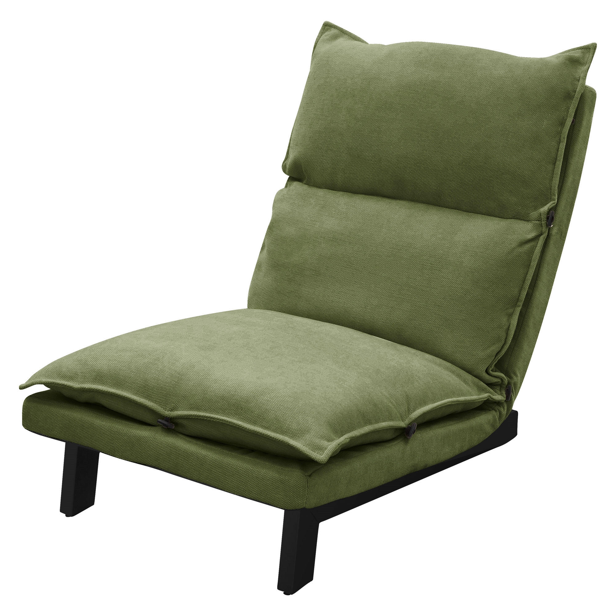 BODENSTUHL Grün - Schwarz/Grün, Textil/Metall (59/73.5/96cm) - ML-DESIGN