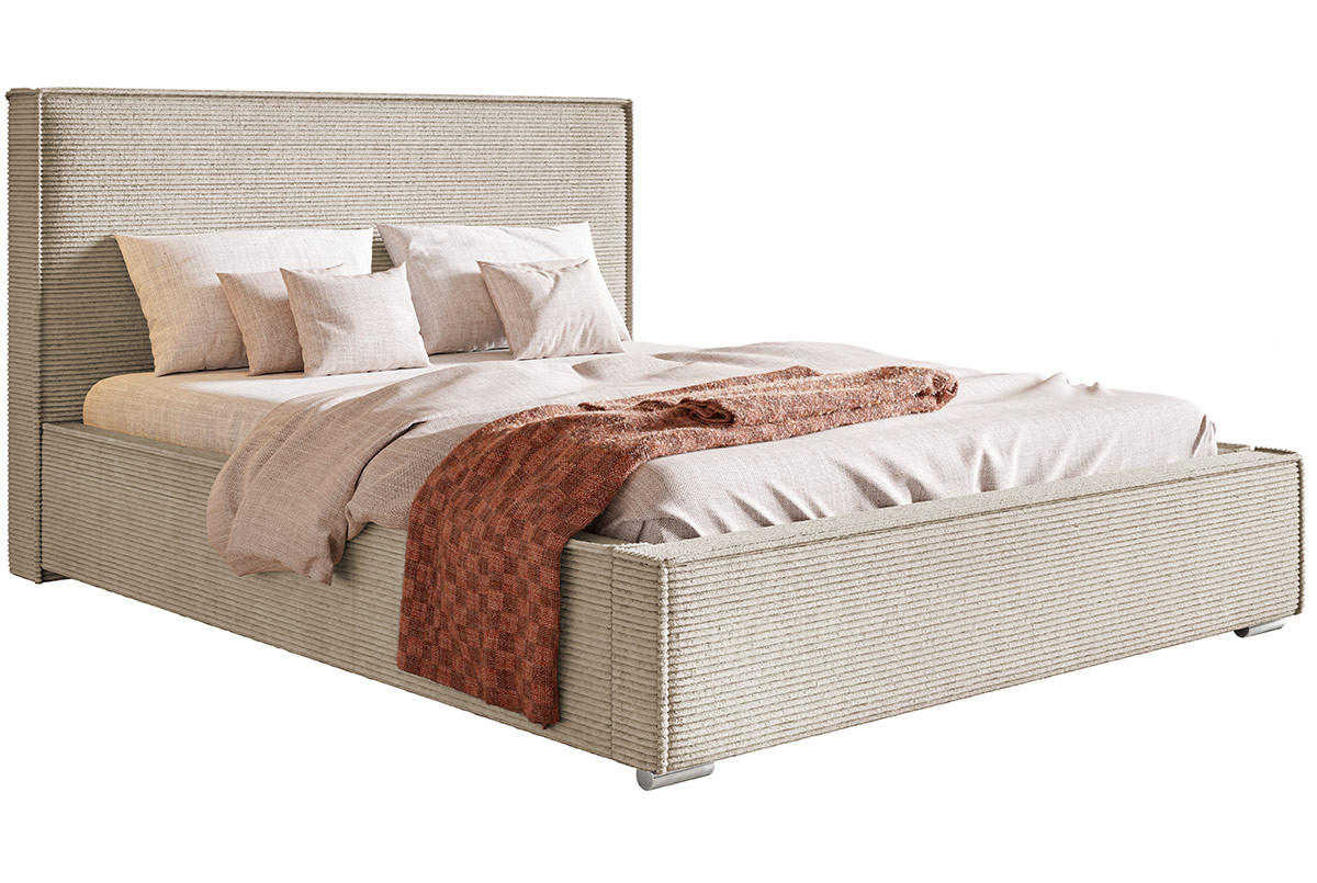 BETT Beige BEN 8 Mit Bettkasten 90x200 cm - Beige, Textil (90/200cm) - Sepro Meble
