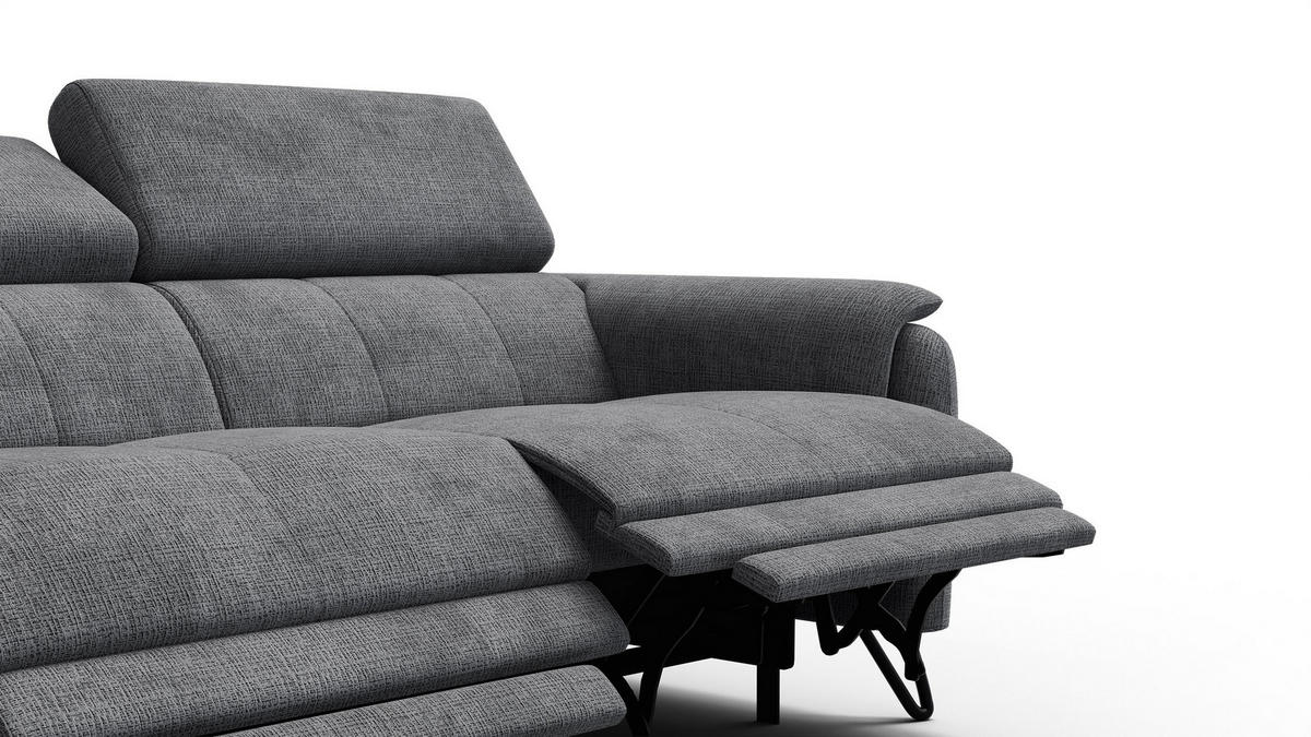 RELAXSOFA RODEN 3-Sitzer, dunkelgrau - Dunkelgrau, Holz/Textil (194/82/103cm) - Courtois Laville